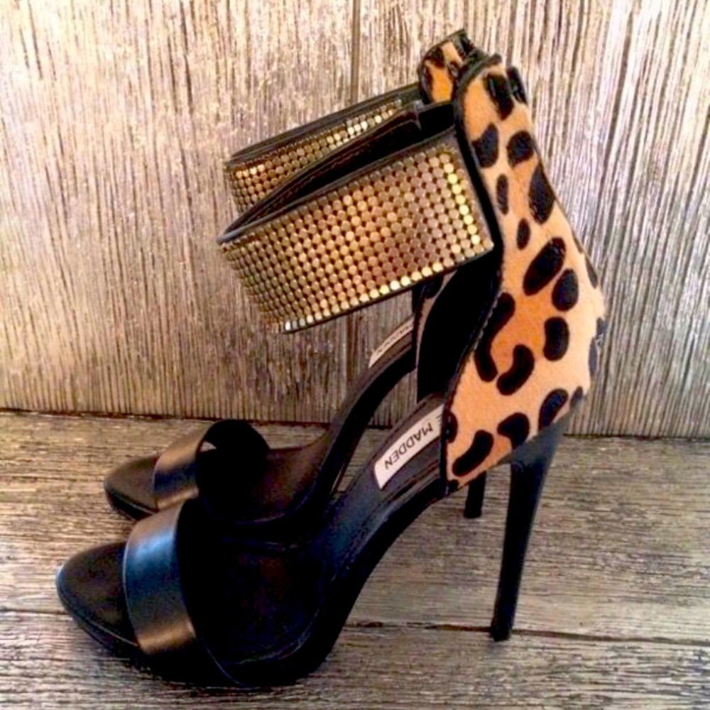 Steve Madden BRAND NEW pony hair heels